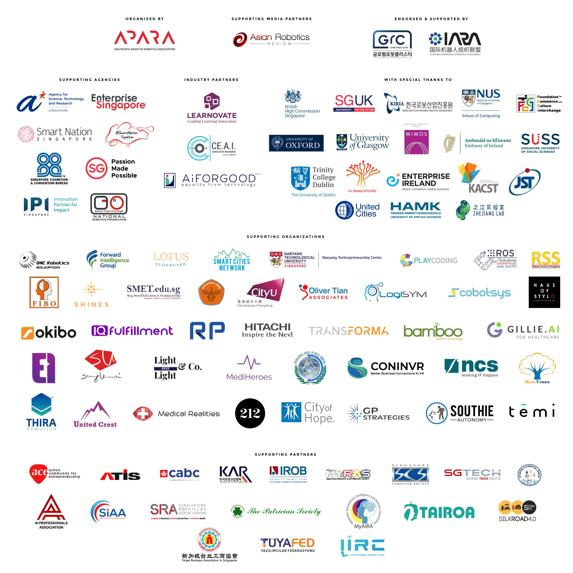 Organizers, Supporters, and Partners